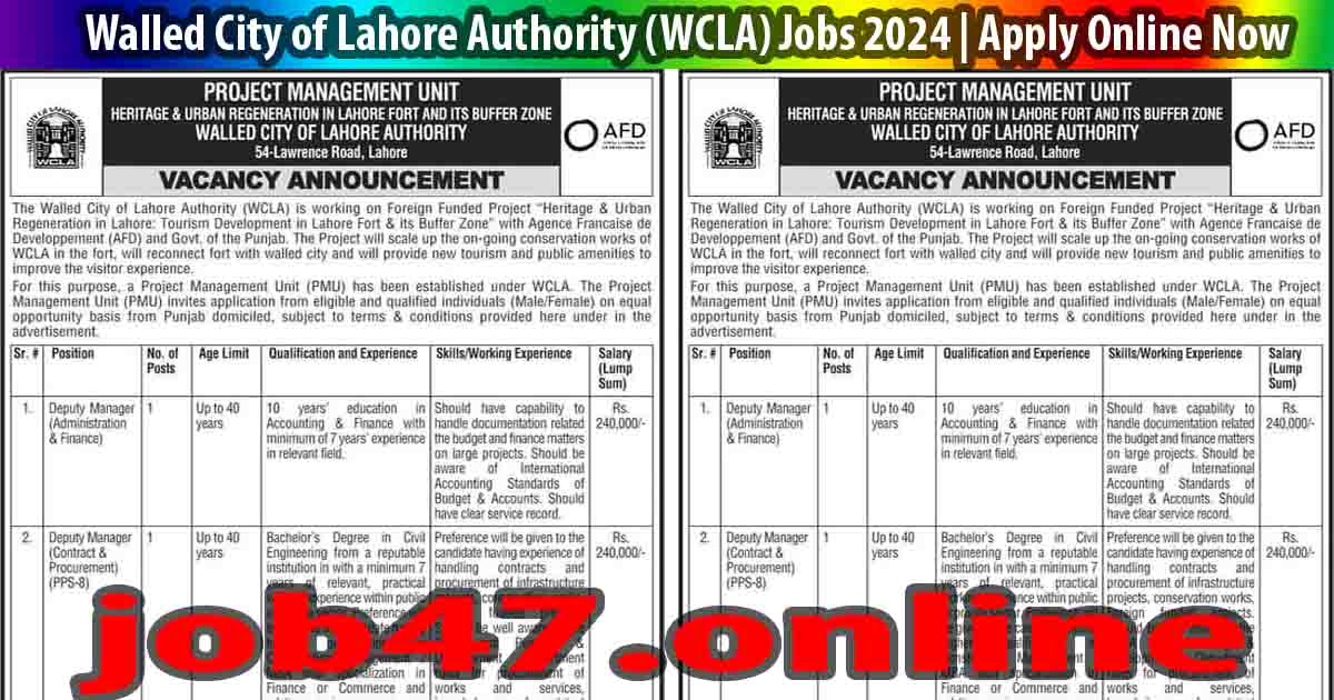 WCLA Jobs 2024